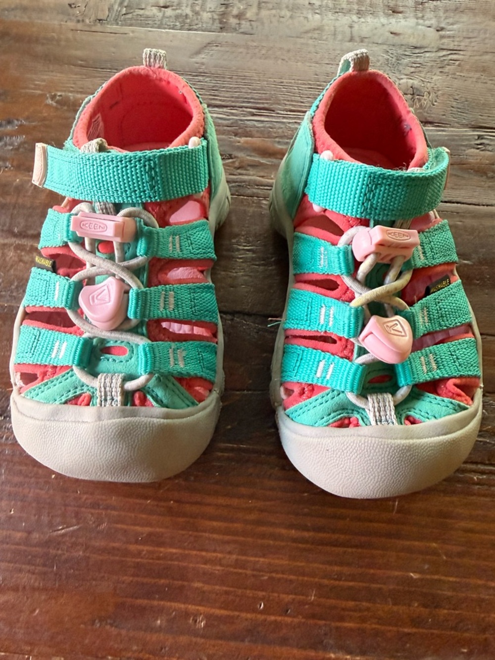 KEEN Kids Teal and Pink Sport Sandal